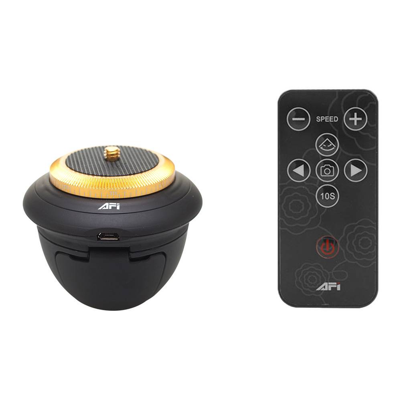 Portable Electric Panorama Head 360° Rotation Time Lapse Tripod Head_voghion.com