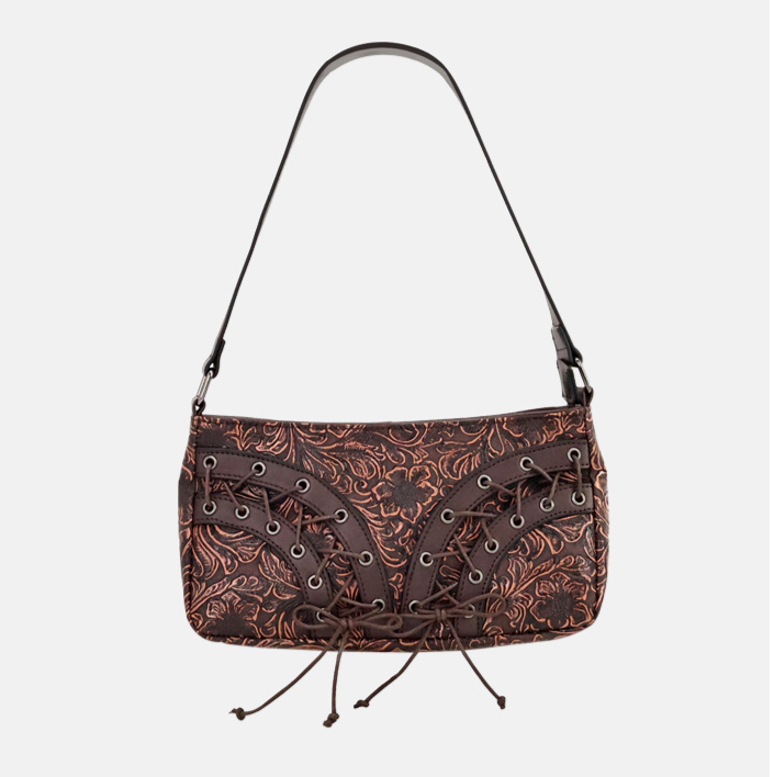 Borsa a tracolla da donna, di alta qualità, retrò, con tracolla a nicchia in rilievo, borsa da spalla sottobraccio, borsa da donna, borsa con texture_voghion.com