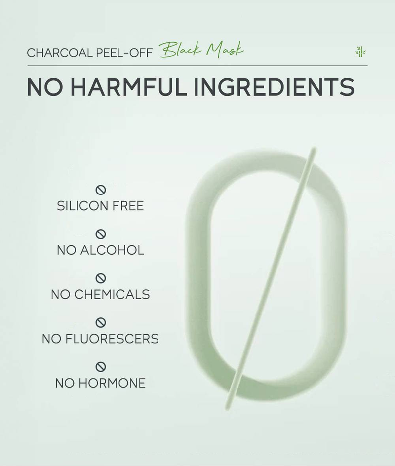 QUIYUM Maska za ljuštenje s bambusovim ugljenom, 50 g - za čišćenje pora, nanošenje na kožu s hidratantnom funkcijom_voghion.com