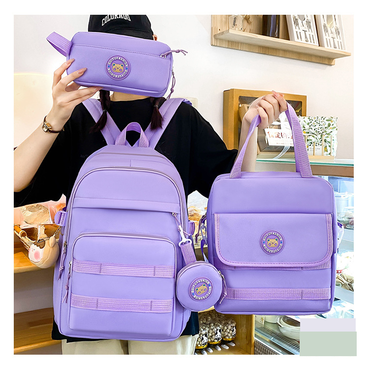 Zaini per bambini, estate, nuova stagione scolastica, zaino per studenti della scuola primaria di 3a e 4a elementare, stile coreano, semplice, grande capacità, borsa casual in tela_voghion.com