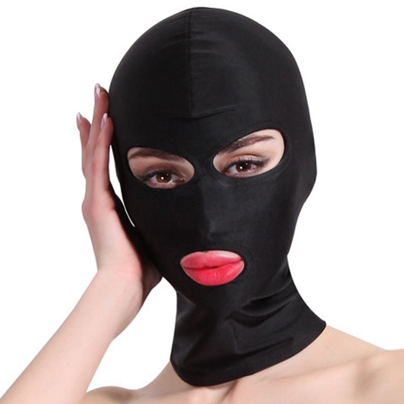 Dog Slave Supplies SM Sexy Maska za celoten obraz Popolnoma zaprt izpustni ustnik za oči, črno orodje Smsexy_voghion.com