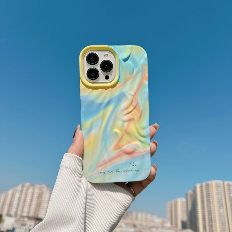 Mobiltelefon tok maszatolós sorozatú vízmatricák, iPhone 15-höz, Apple 14Promax Skin Feel 13-hoz, határokon átnyúló nagykereskedelem_voghion.com