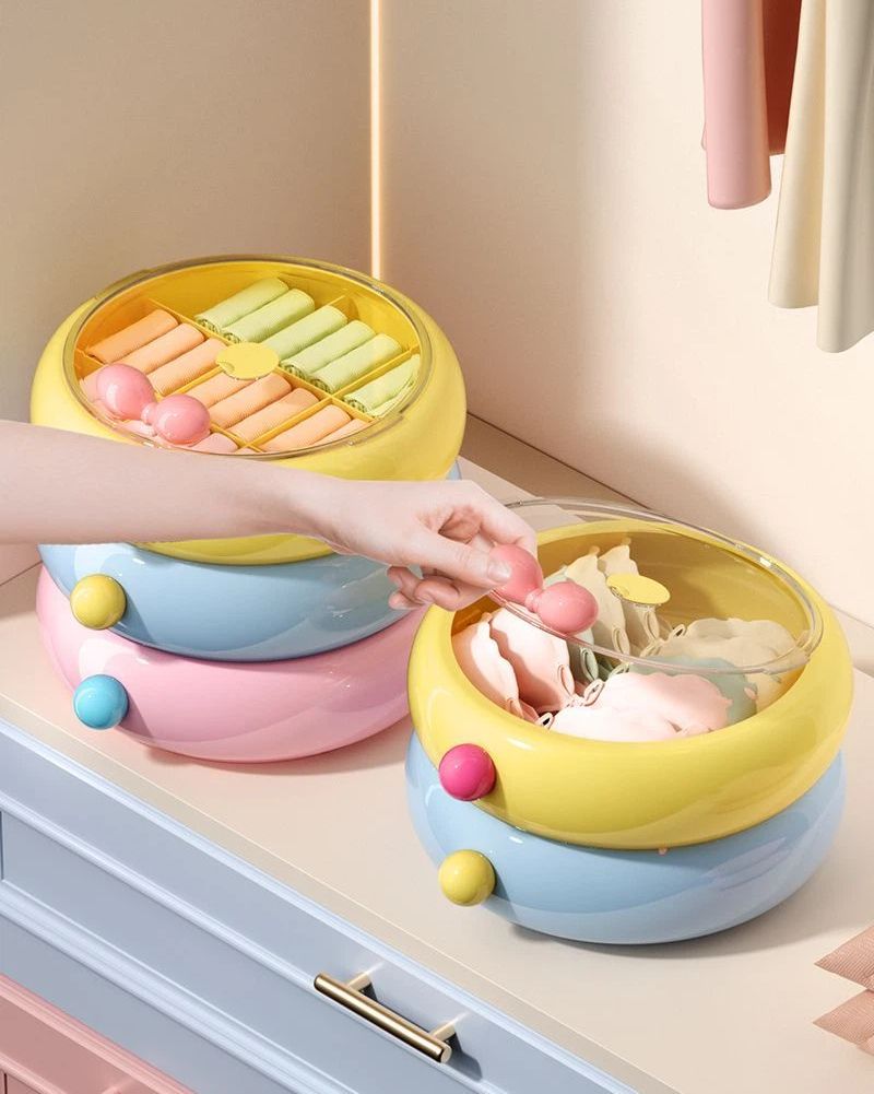 Pudełko do przechowywania bielizny, bielizna i skarpetki dopaminowe, organizer z przegródkami, szafa na dopasowane ubrania, trzy w jednym_voghion.com