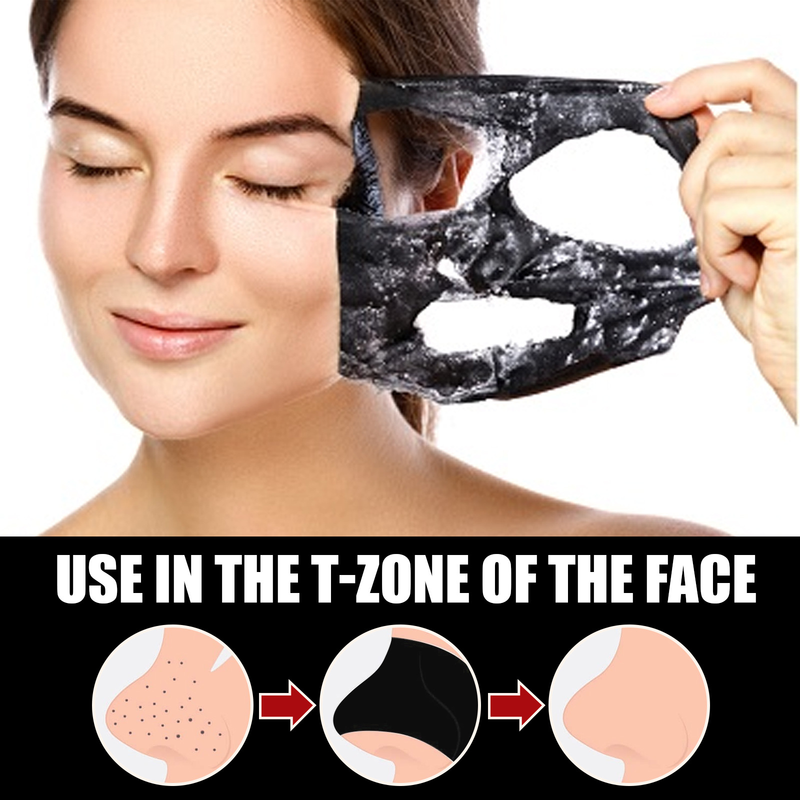 Schrumpfen Schöne poren schwarz gesichts maske für tiefe reinigung poren, mitesser, mund schließen, akne, zart und glatt, köpfe,_voghion.com