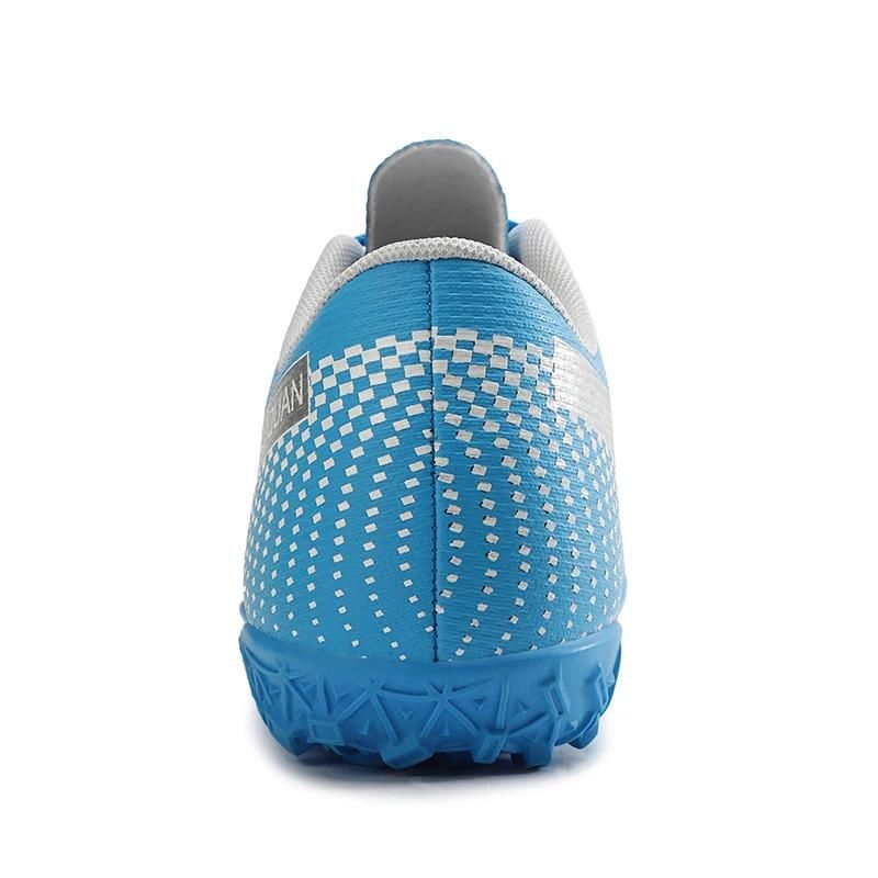 Volledige maat 32-47 zaalvoetbalschoenen voor heren PU leren voetbalschoenen_voghion.com