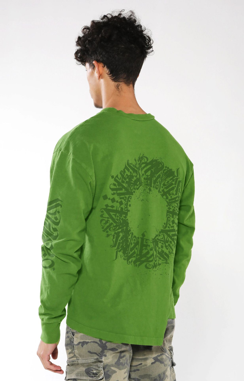 Muscle Fitness Brother New Men's Spring and Autumn Sports Leisure Irregular Hem Cotton Loose Long Sleeve T-shirt_voghion.com