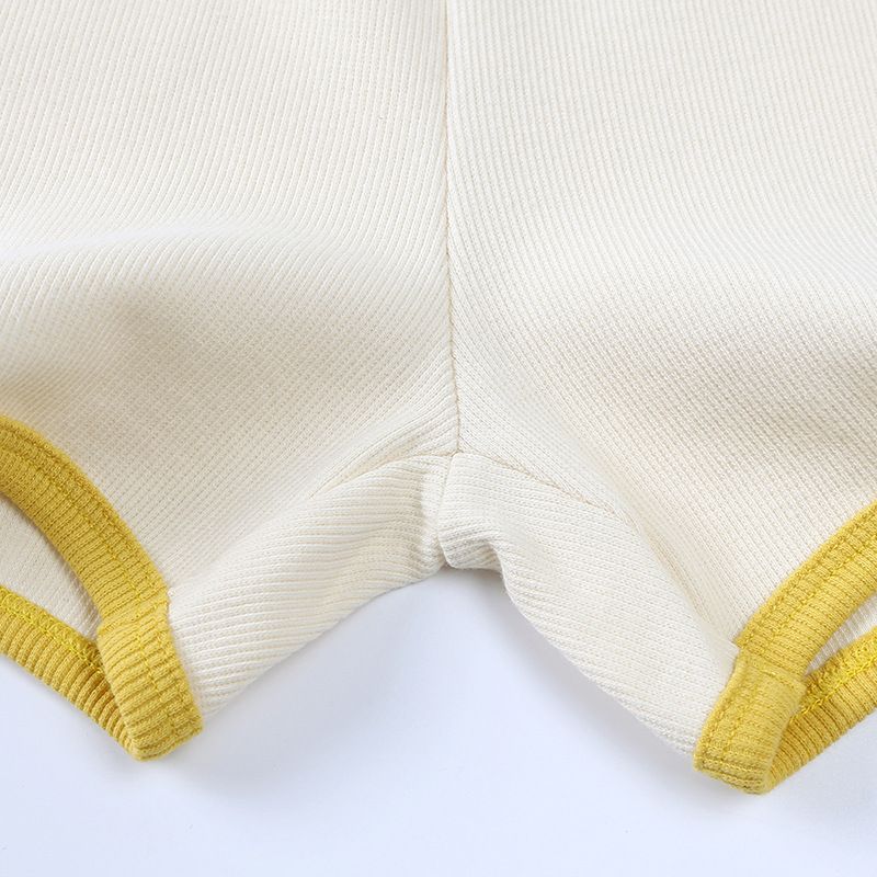 Vêtements pour tout-petits garçons, ensemble deux pièces ample, couleur unie, short à manches courtes pour bébé_voghion.com