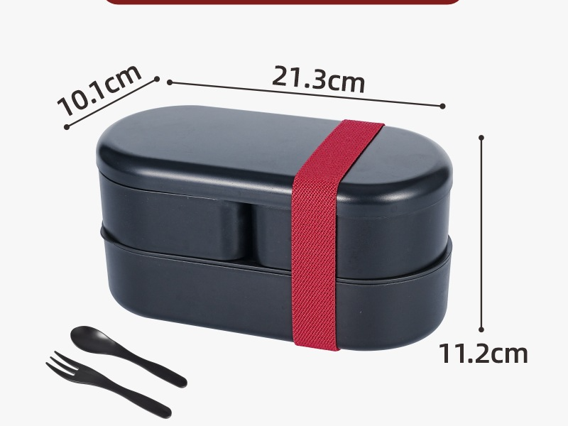 Cutie de prânz din plastic, potrivită pentru cuptorul cu microunde, cutie de prânz pentru studenți, cutie de prânz portabilă, cutie de picnic, cutie de prânz de uz casnic_voghion.com