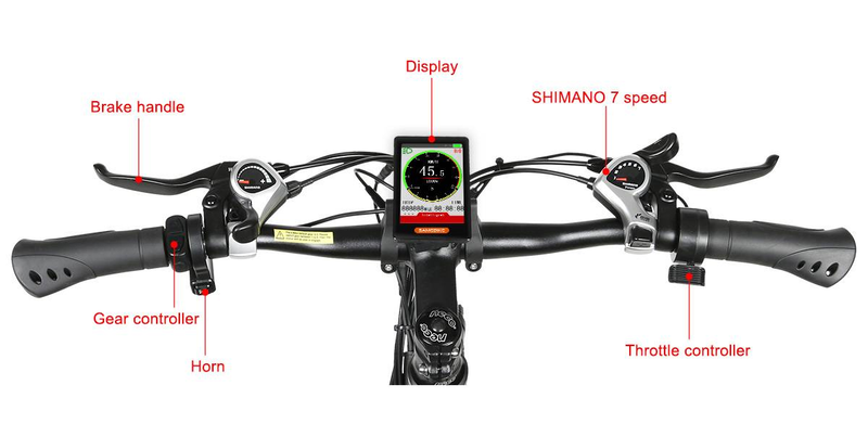 SAMEBIKE LO26-II-FT-YD Klappbar Elektrovelo 26" 48V14AH Batterie 900W Motor Hydraulesch Scheiwenbrems_voghion.com