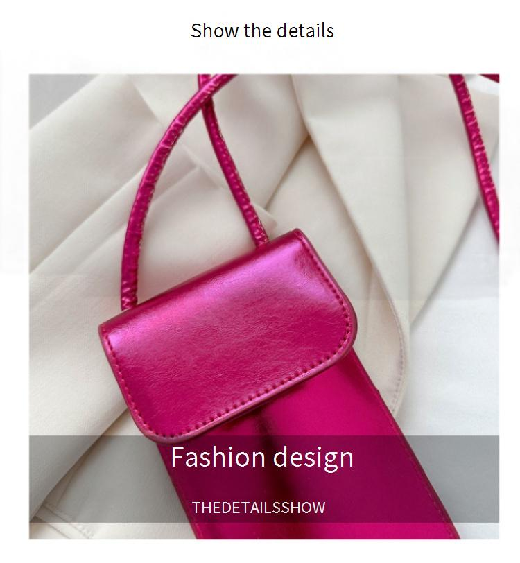 Telefoonportemonnees Mobiele telefoontas Dames Crossbody Kleine tas Nieuwe mode gelakte verticale portemonnee Koreaanse stijl modieuze schoudertas trend_voghion.com