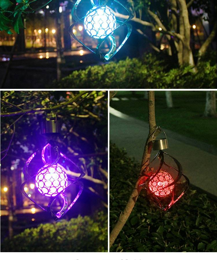 Luces solares con punta de diamante para jardín, césped y caminos - Iluminación LED impermeable para exteriores_voghion.com
