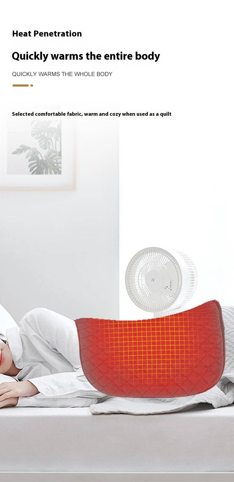 Warmth Heated Floor Mat – Portable 3-Level Heating Pad For Home & Office (48x48cm, Cotton Fabric, Battery Powered)_voghion.com