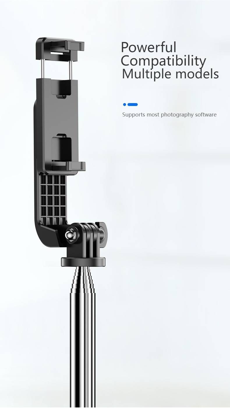 Universeller Telefonstativständer mit Ringlicht und Bluetooth-Fernbedienung – Ausziehbar 1,6 m für Live-Streaming/Selfies/Vlogging (6 Farbkombinationen)_voghion.com