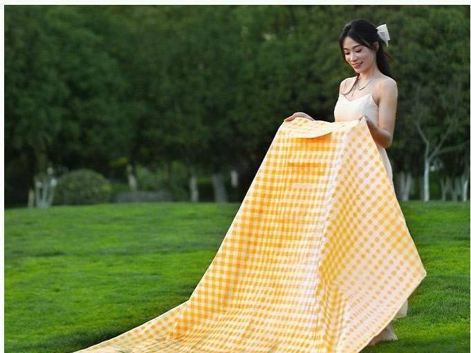 Outdoor Waterproof Moisture-Proof Dirt-Resistant Portable Spring Outing Ground Ins Style Cloth Camping Picnic Mat_voghion.com