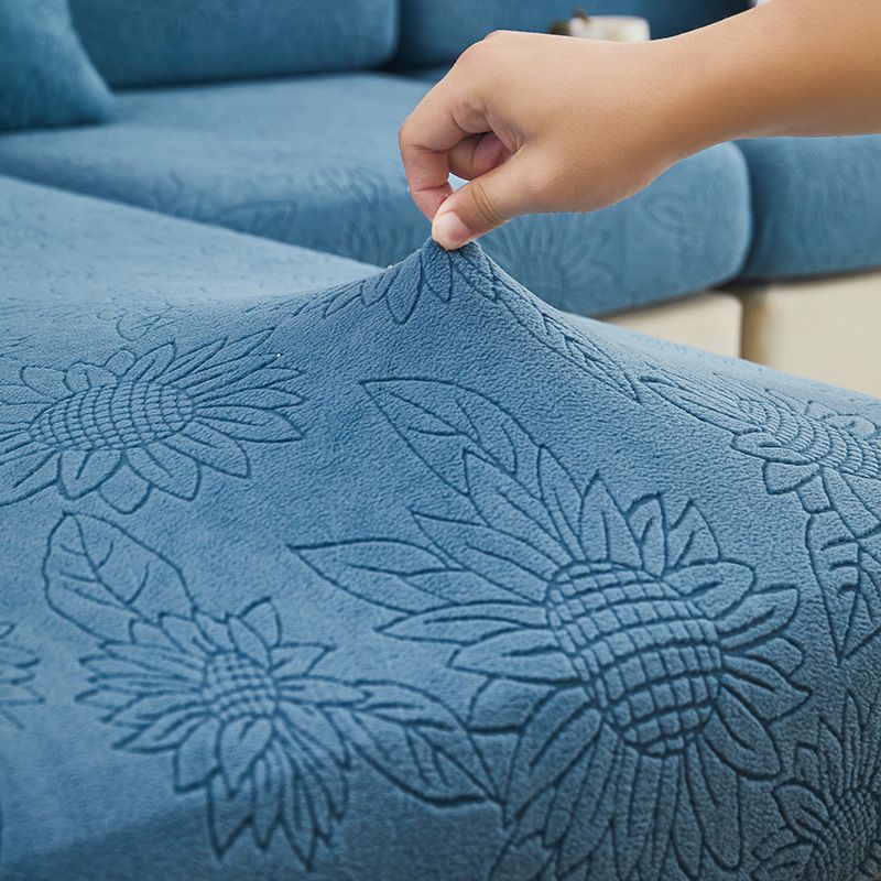 Copridivano elastico estivo con girasole, copridivano in tinta unita, copridivano semplice, copridivano universale per quattro stagioni_voghion.com