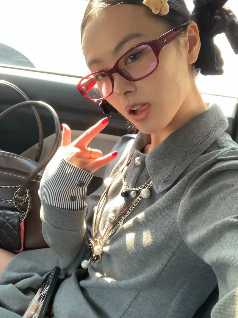 American Style Fall And Winter Ancora Red Women's Frames Ultra-lightweight Elegant Solid Color Soft Girl_voghion.com