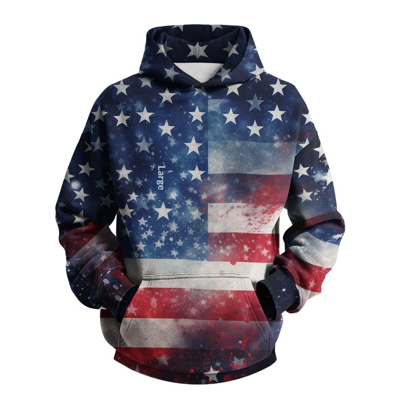 Sudadera con capucha Harajuku Forge 2025 con estampado 3D de la bandera estadounidense para hombre_voghion.com
