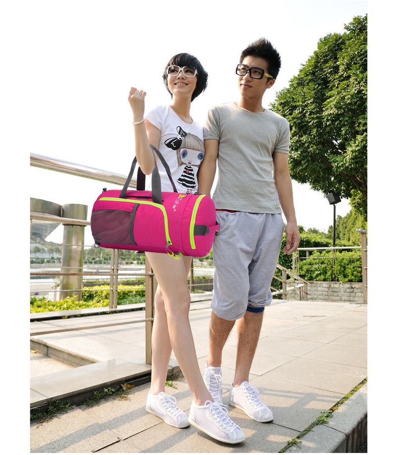Zaino fitness pieghevole da viaggio impermeabile multifunzionale, borsa sportiva da uomo e da donna, borsa a tracolla diagonale portatile_voghion.com