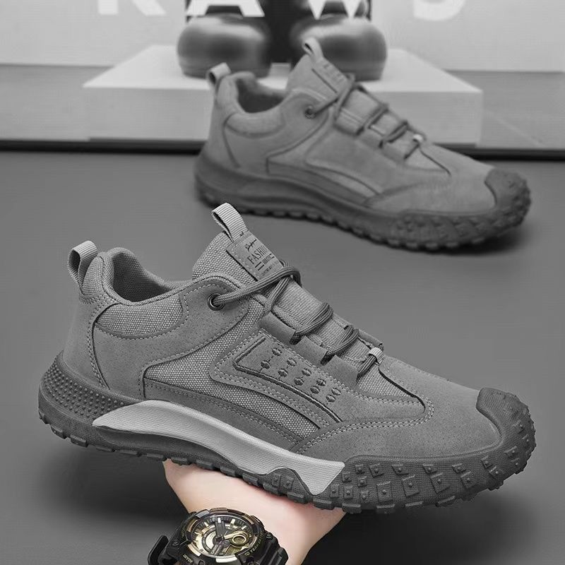 Euro Step Frühling Sommer Neue atmungsaktive Arbeitsschuhe für Herren, rutschfest, verschleißfest, für Baustelle, Büro, Sport, Freizeit, Wanderschuhe_voghion.com