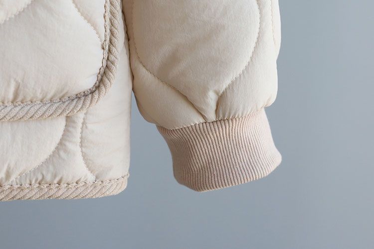 Corduroy Patchwork Quilted Jacket Winter Women Clothing Parkas Warm Cotton-padded Jacket Lightweight Coat Single-breasted Tops_voghion.com