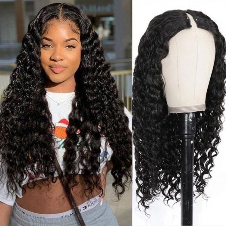 Perruques de cheveux humains ondulées profondes en cheveux brésiliens remy en V_voghion.com