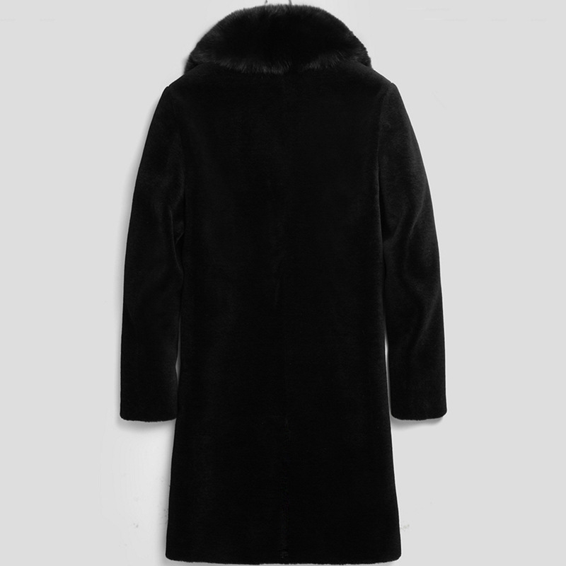 Herrkläder Hel mink lång minkpäls casual plus size_voghion.com