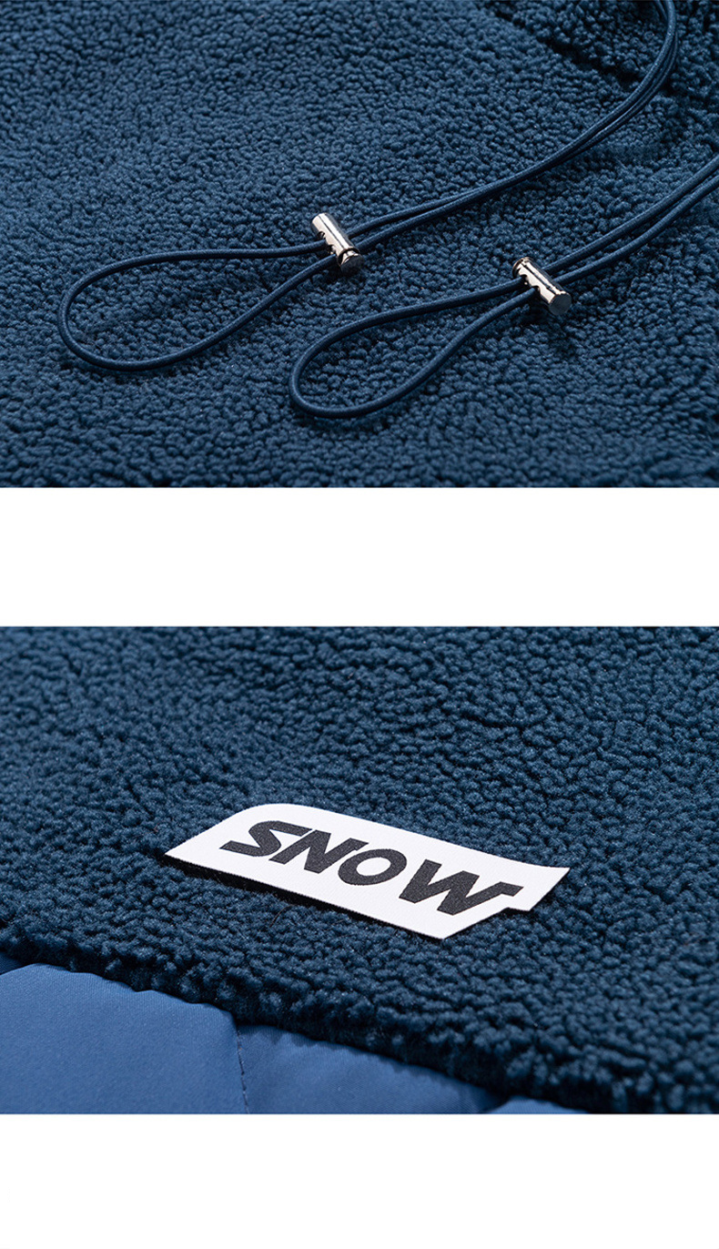 Men's clothing lamb wool cottoncoat autumn and winter thickened warm standing collar cottoncoat Rhomb cottoncoat_voghion.com