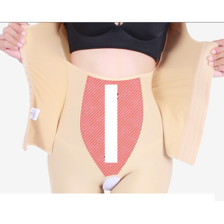 Damenbekleidung Body Manager Ganzkörper-Bauchgurt Armskulptur Langer Stil Körperformung Kleidung_voghion.com