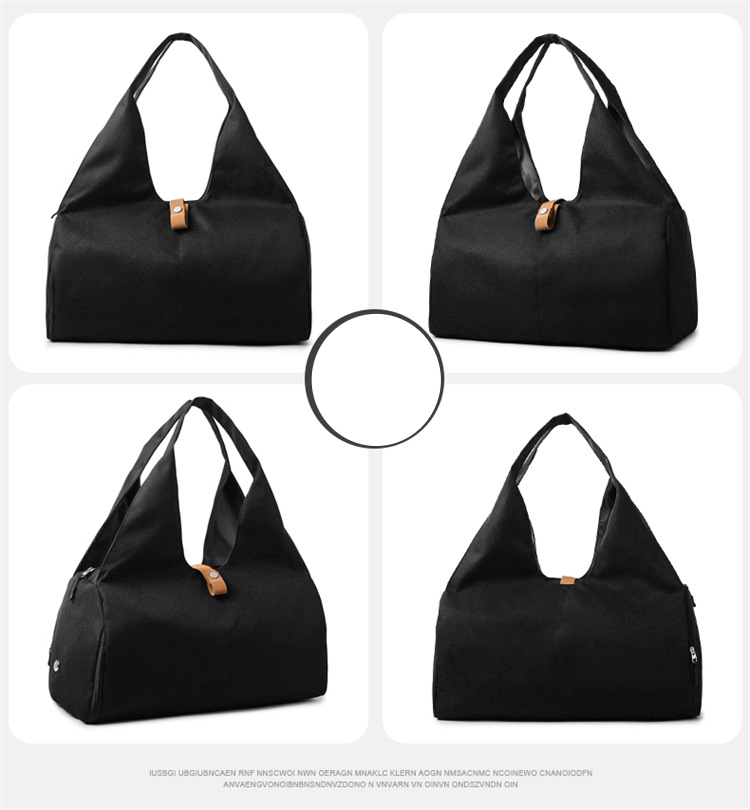Separate Shoe Compartment Dry And Wet Separation For Yoga Mat Portable Multi-functional Gym Bag Sports Single-shoulder Bag Handbag_voghion.com