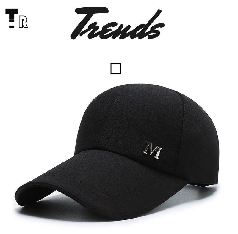Men's Hats Hat Spring Men And Women Lengthened Sandwich Brim Canvas Cap Men Sports Sun Protection Fishing Baseball Cap_voghion.com