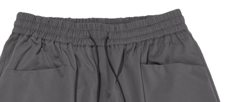 Herren-Streetwear-Cargohose – Locker geschnittene taktische Nylon-Jogginghose mit Reißverschlussdetails und urbanem Vibe-Style_voghion.com