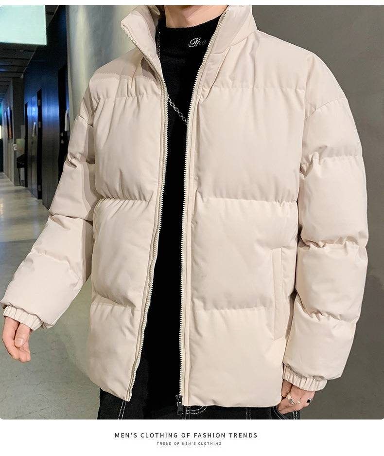 Piumino invernale unisex – Cappotto oversize imbottito in cotone (collo alto, antivento, S-8XL) per uomo e donna_voghion.com