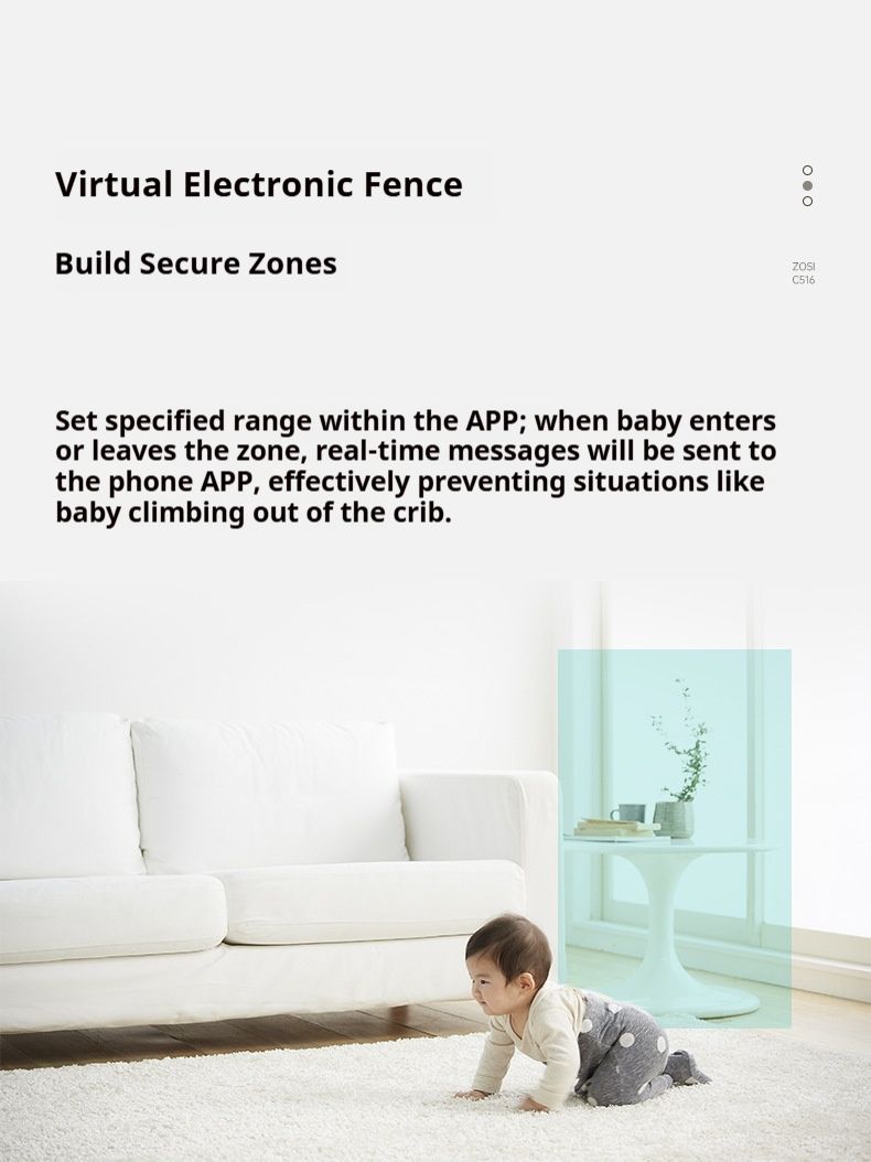Baby monitor AI con zoom digitale, visione notturna e comunicazione bidirezionale: telecamera per neonati da interno per la sicurezza della cameretta e della casa_voghion.com