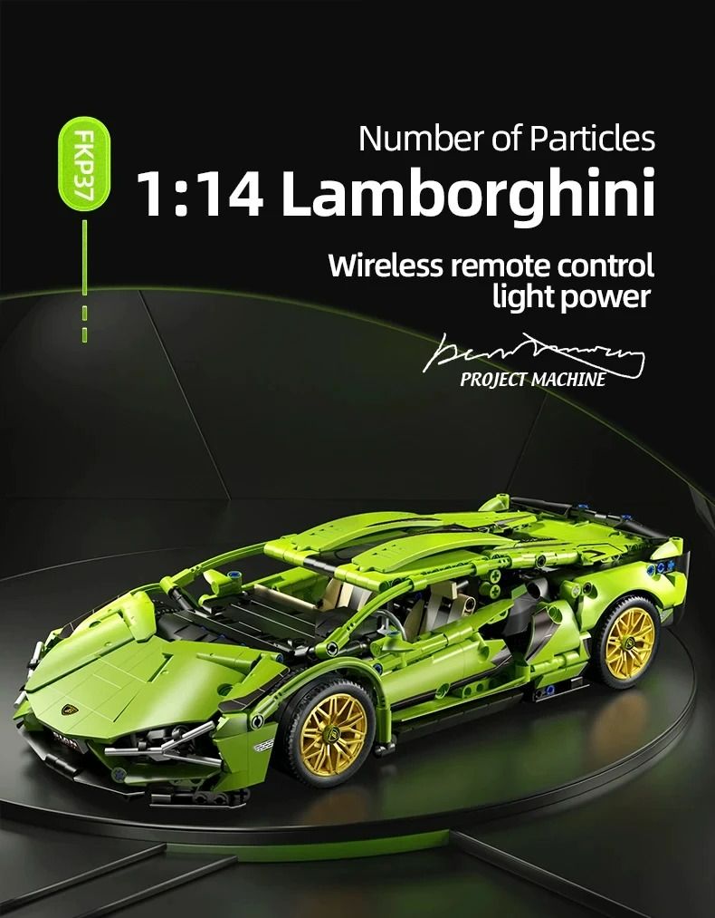 1:14 Componente Carro de Corrida Modelo Controle Remoto Carro RC Elétrico Versão Opcional Brinquedos de Construção Presentes de Natal para Crianças e Adultos_voghion.com