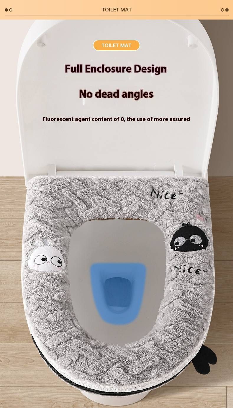 Winter-Toilettensitzbezug – Ultraweiches Fleecekissen mit Reißverschluss (rutschfest, geruchsneutral, 1er-Pack, mehrere Farben)_voghion.com