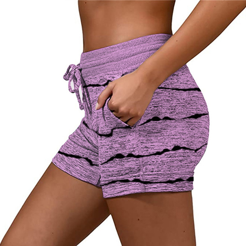 Short à séchage rapide pour femmes, pantalon de Yoga, sport décontracté, compression de taille, short élastique_voghion.com
