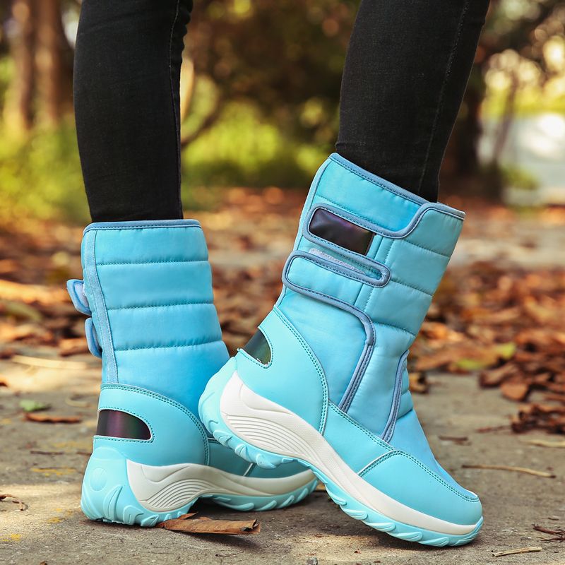HZCL New High-top Cotton Shoes With Suede Warm Women's Shoes And Long-barreled Snow Boots In Winter_voghion.com