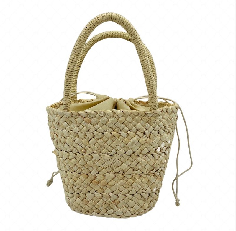 DIY handgemachte Strand Urlaub Brief Handheld Schulter Papier Seil Damen Stroh Tasche_voghion.com