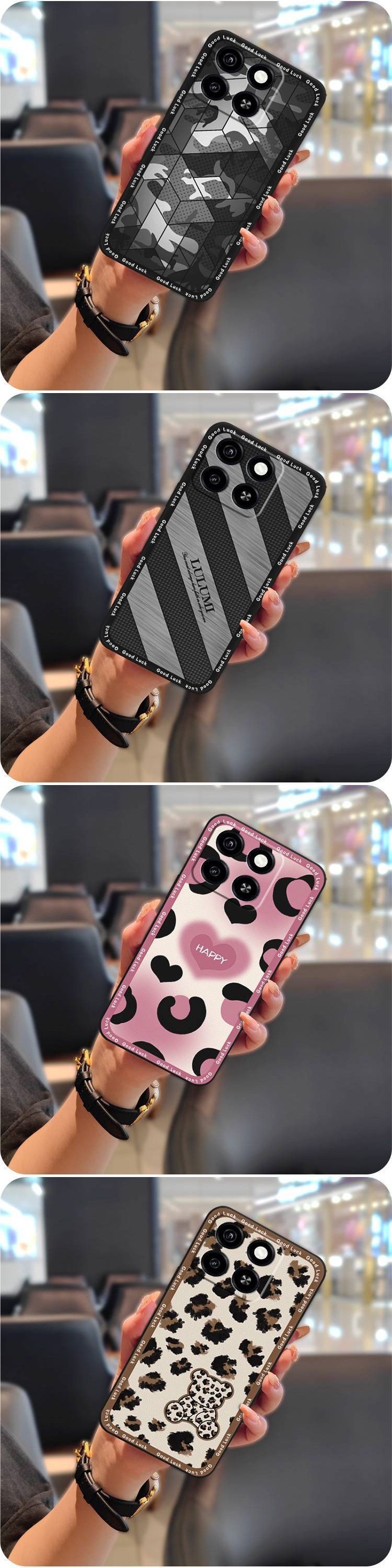 TechGlobe compatibile con ZTE A35/A55 Phone Fun Digital Soft Case Cute New Antipolvere Trendy Red Creative Quirky_voghion.com