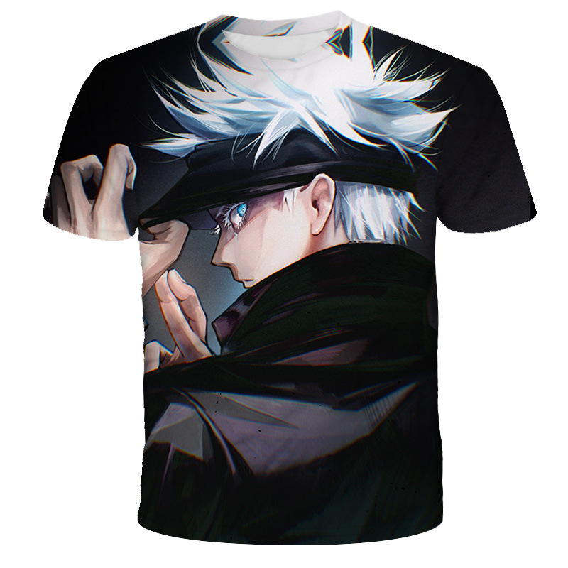 Camiseta casual de manga corta de verano con estampado digital 3D_voghion.com