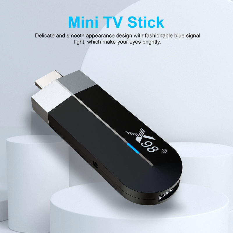 X98 S500 Android 11.0 Smart TV Box Amlogic S905Y4 2,4G/5G WiFi 4K H.265 HEVC Bluetooth Set Top Box 4GB + 32GB Mini TV Stick_voghion.com