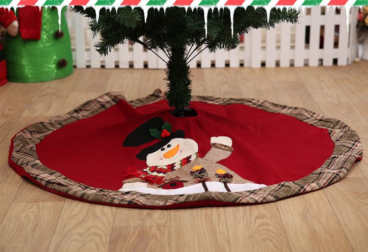 Weihnachtsdekorationen Weihnachtsbaum Rock Weihnachtsschürze High-End-Stoff Weihnachtsbaum Rock_voghion.com