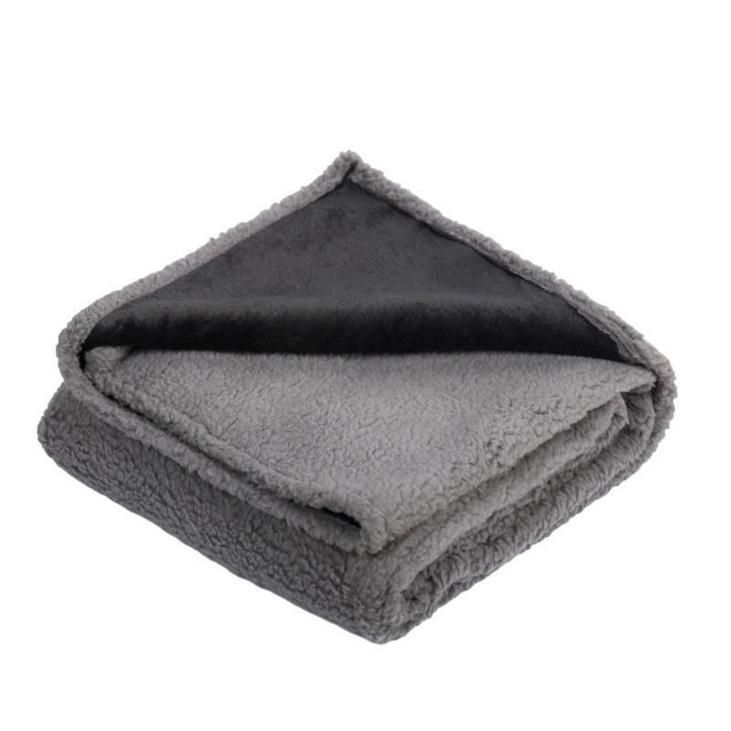 Cobertor impermeável de flanela e lã composta, tapete espesso para animais de estimação, cama para cachorro_voghion.com