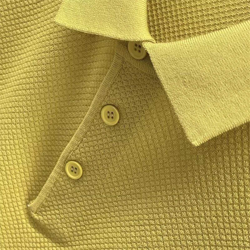 Men's Clothing Men's polo shirt 2024 summer brand fashion slim handsome solid color lapel ice silk short sleeved T shirt_voghion.com