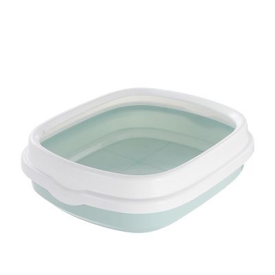 Toilette semichiusa con lati alti e aperta, grande, media, piccola, antispruzzo, per animali domestici, forniture per gatti_voghion.com