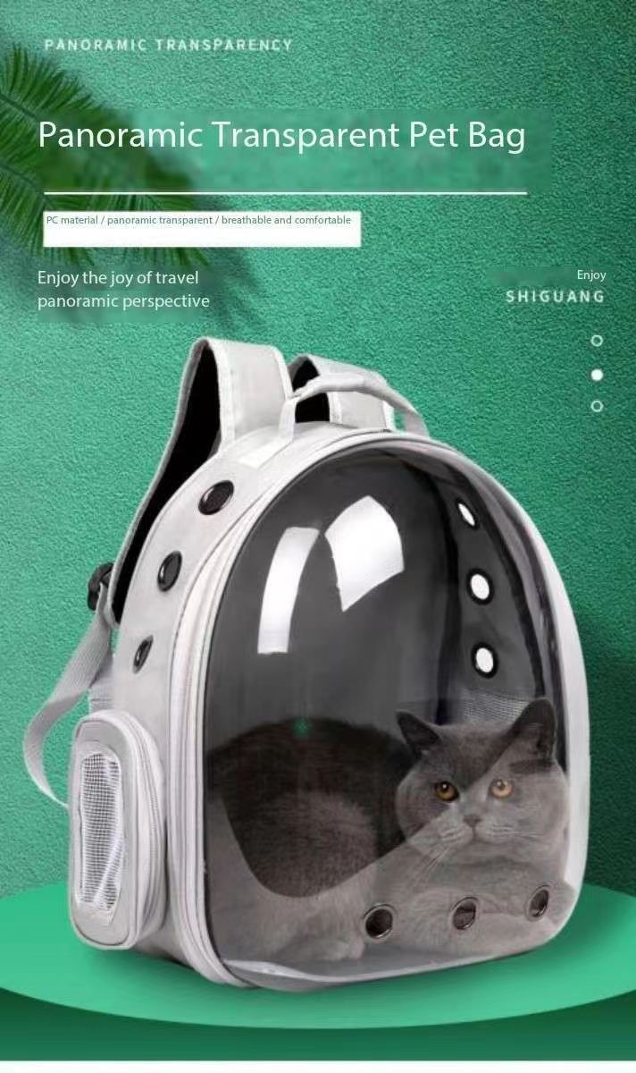 Katzentasche, tragbare Tasche, atmungsaktiver Schulterrucksack für Haustiere, große Kapazität, Katzenschultasche, Katzenkäfig, Raumkapsel, Katzenbedarf_voghion.com