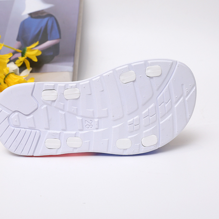 Mutter & Kinder Kinder Klett Strandsandalen 2024 Sommer neue langlebige offene Zehen flache Sandalen Farbverlauf Farbe Babyschuhe_voghion.com