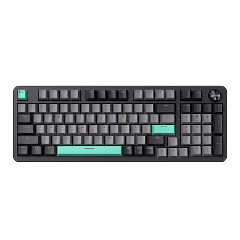 Mixed Light 90 % Dichtungsstruktur, Tastatur, Multimedia-Knöpfe, Duplex-Gaming-Mechanisch mit 5 Lagen Polsterung und Knöpfen (LEOBOG Reaper Switch)_voghion.com