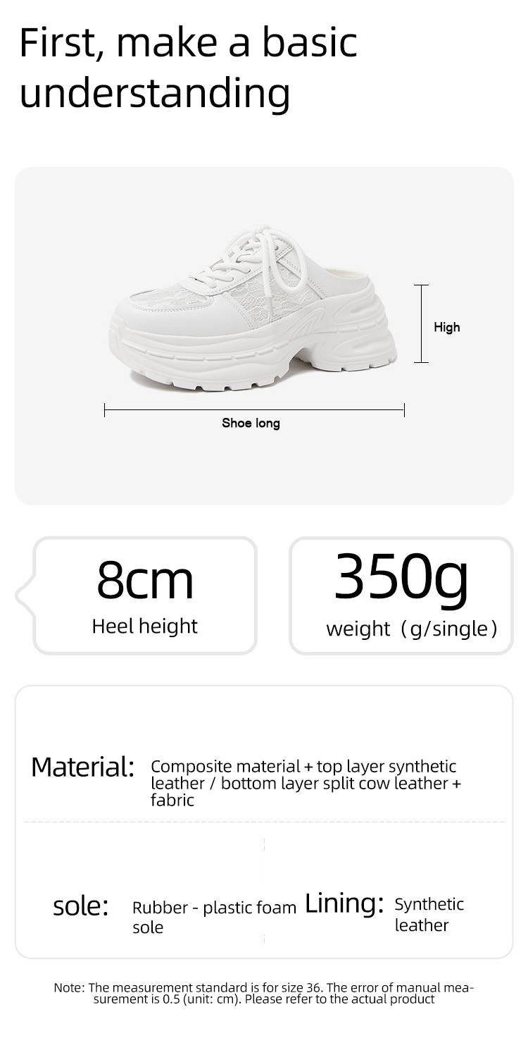 Papuci de damă Cameido cu talpă groasă și platformă, cu șireturi, potriviți pentru purtare în aer liber în vara anului 2025._voghion.com