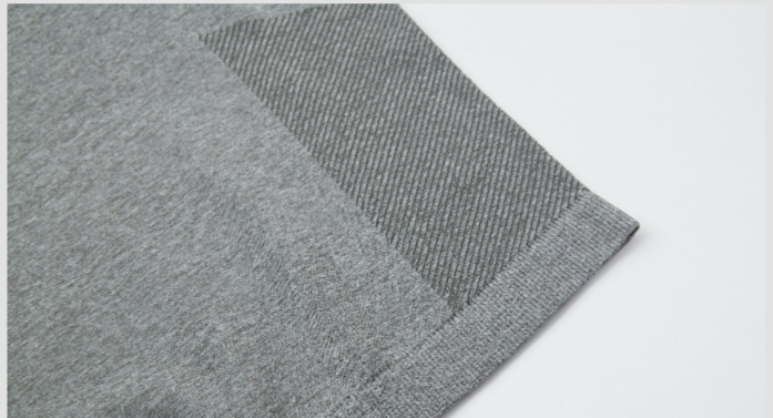 Summer Sports Seamless Jacquard Cuffs Short Sleeves Solid Color Quick Drying Training Fitness Stretch Slim Fit Top T Shirt Men_voghion.com